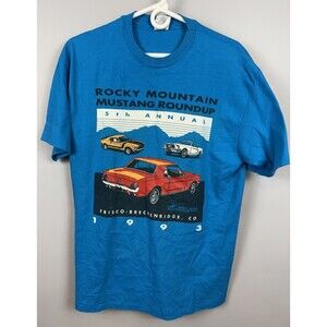 Vtg Rocky Mountain Mustang Roundup 5th Annual Frisco-Breckenridge 1993 L